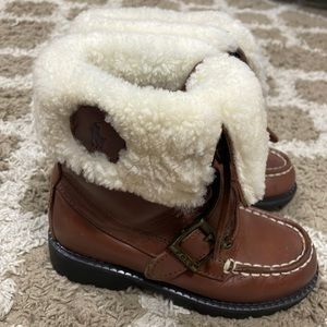 Ralph Lauren fur boots 11 boys